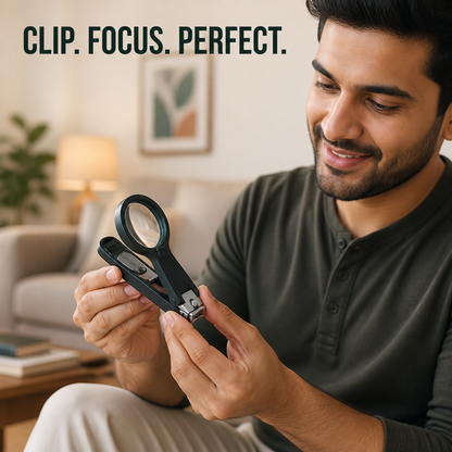 Nail Clippers with Magnifier