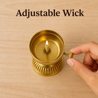 Adjustable Akhand Diya for Pooja