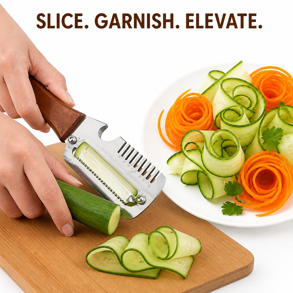 Wooden Handle Vegetable Peeler Knife
