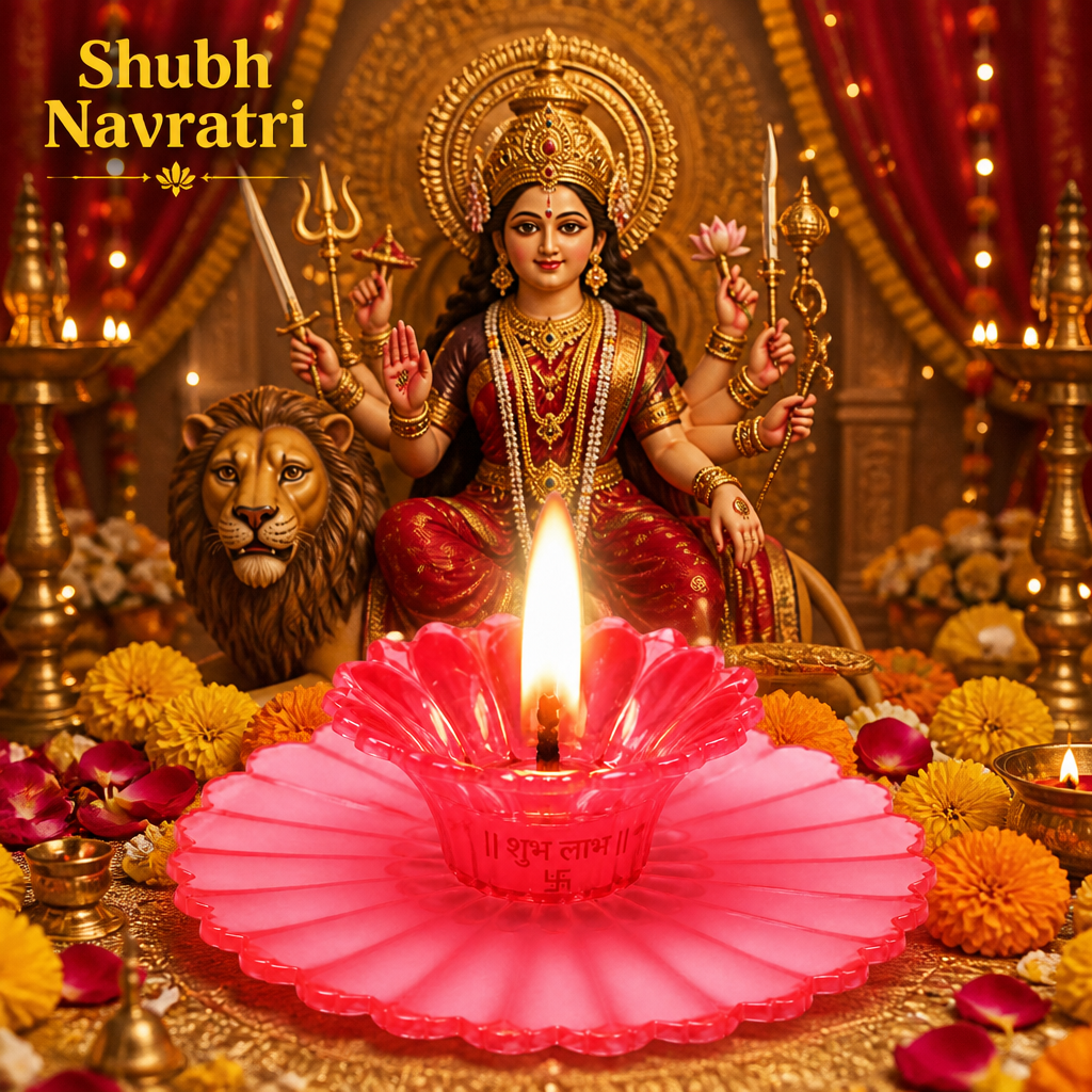 3D Reflection Oil Diya (Set Of 12 Pcs)