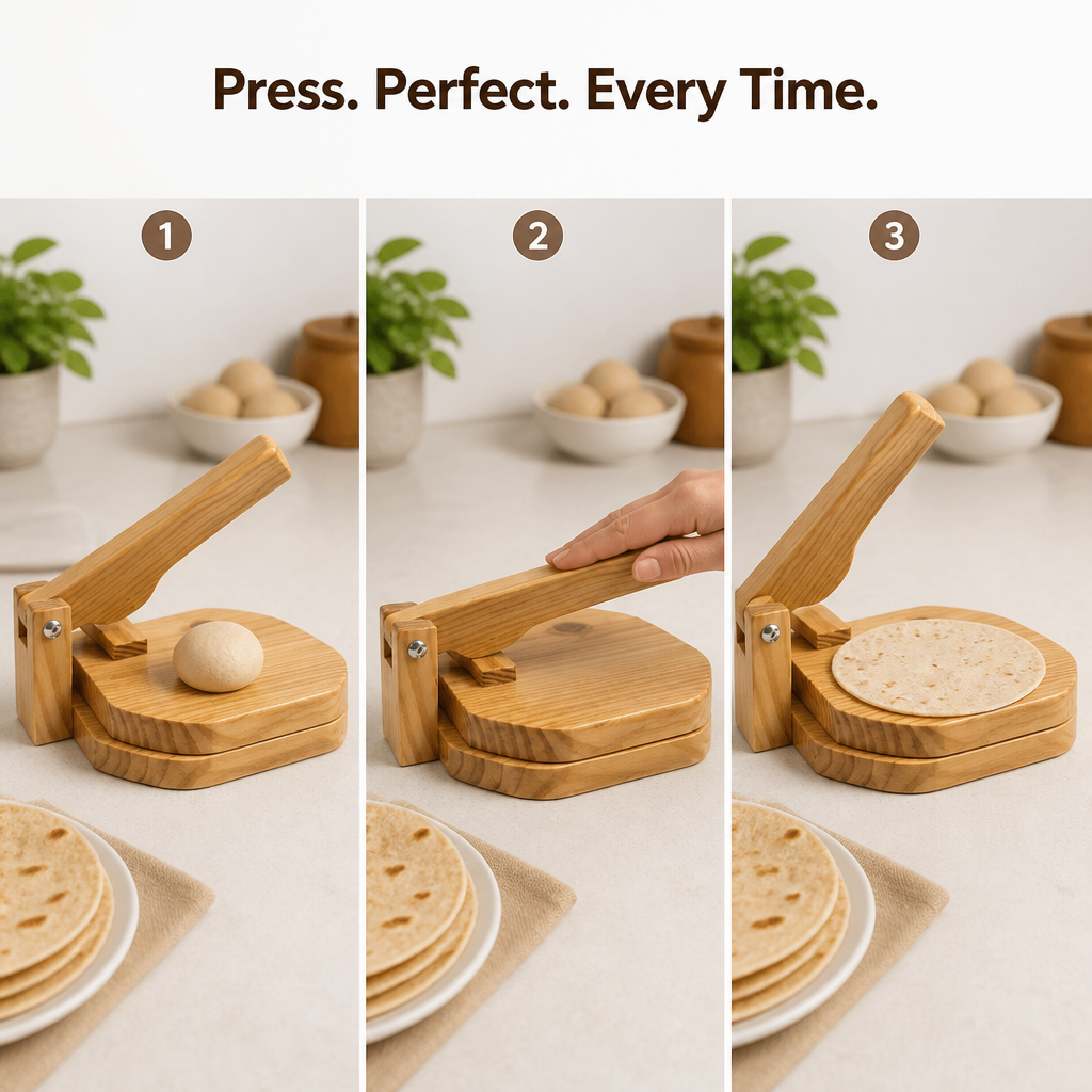 Wooden Roti Maker