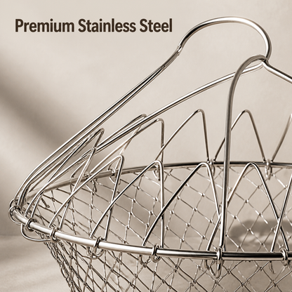 Stainless Steel Foldable Frying Basket