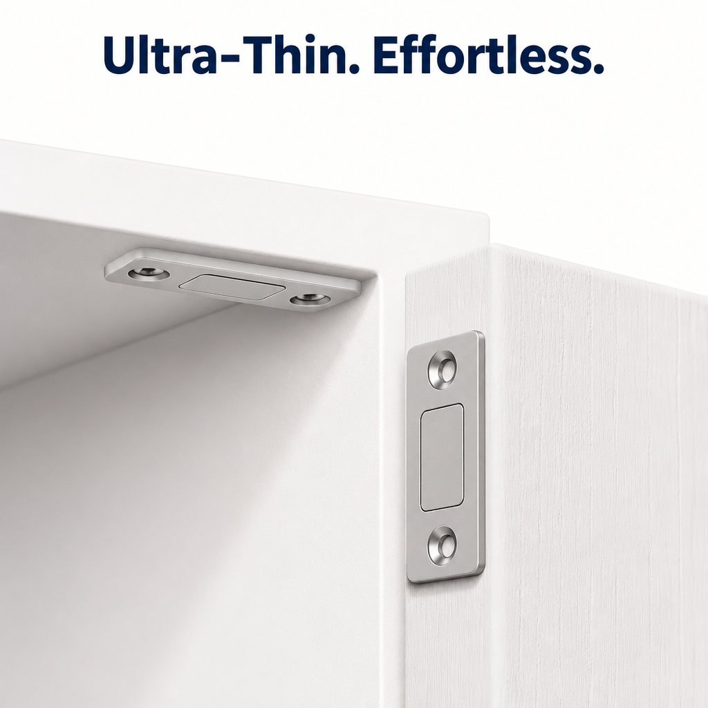 Ultra Thin Cabinet Magnetic Catch(Pack Of 4)