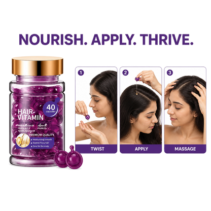 Premium Hair Vitamin Capsules (Pack Of 10 Pcs)