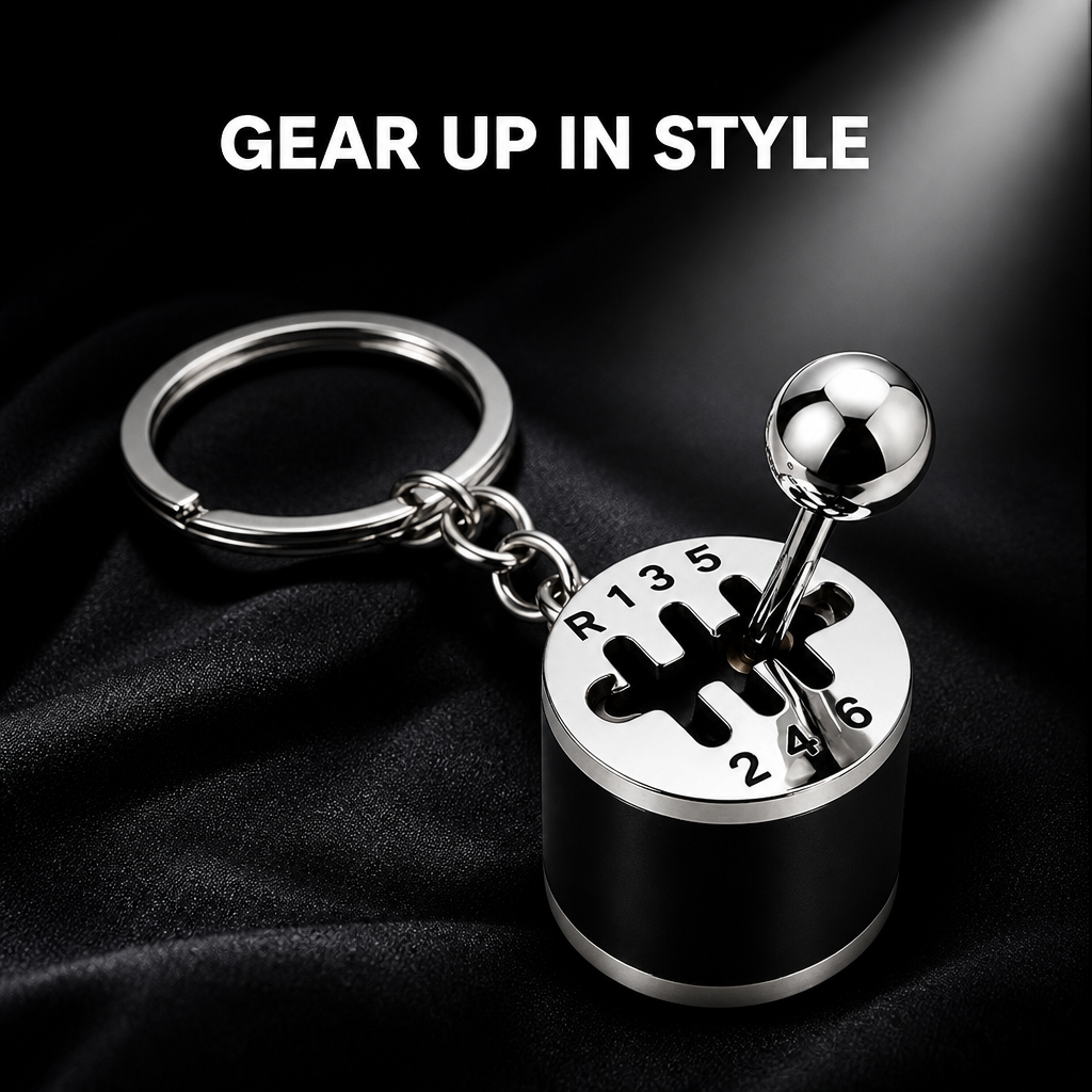 6 Speed Gear Shift Keychain