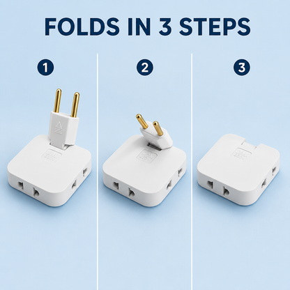 3-in-1 Foldable Plug