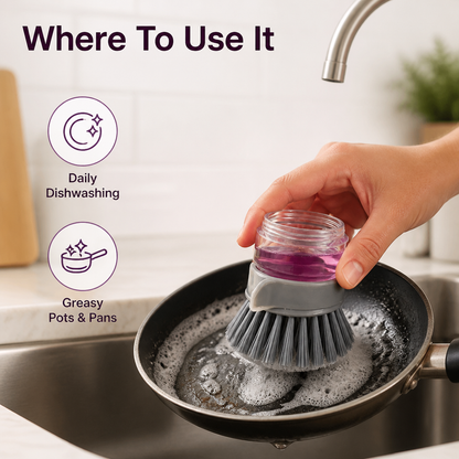 Soap Dispensing Scrub Brush