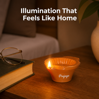 Water-Activated Light Diya(Set Of 6 Pcs)