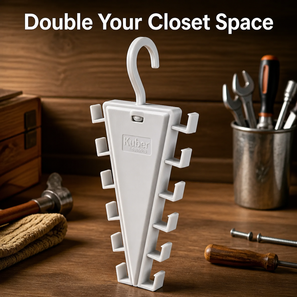 V-Shaped Closet Space Saver