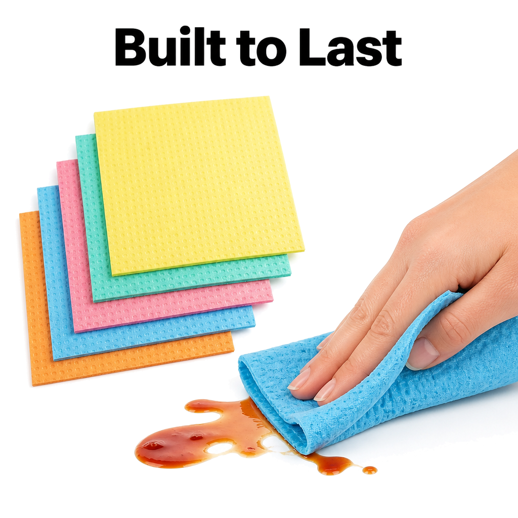 Reusable Sponge Wipes(Pack of 5)