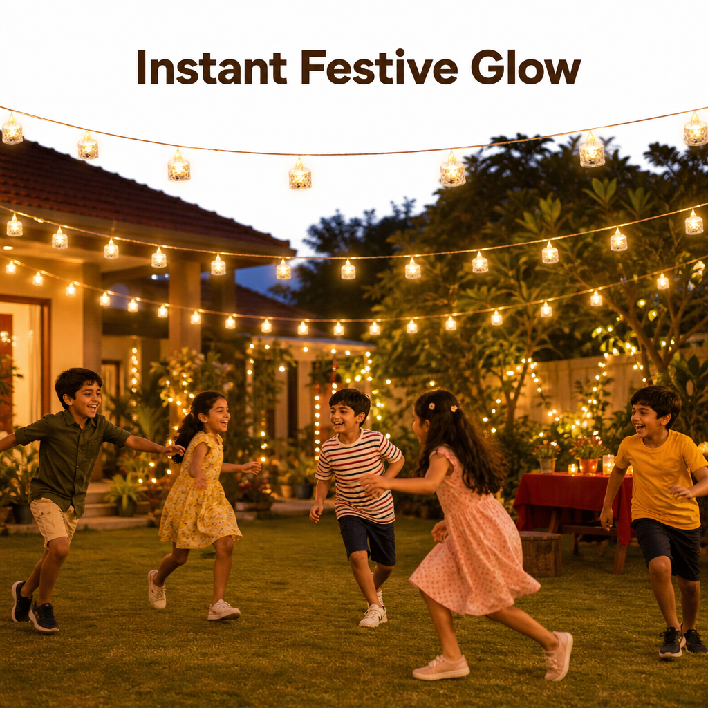 Crystal LED Light(Pack of 4Pcs)