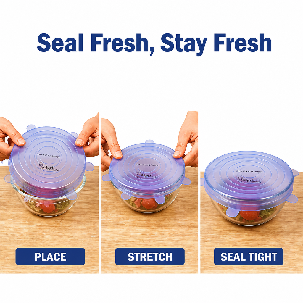 Stretchable Silicone Lids Set