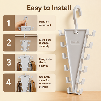 V-Shaped Closet Space Saver