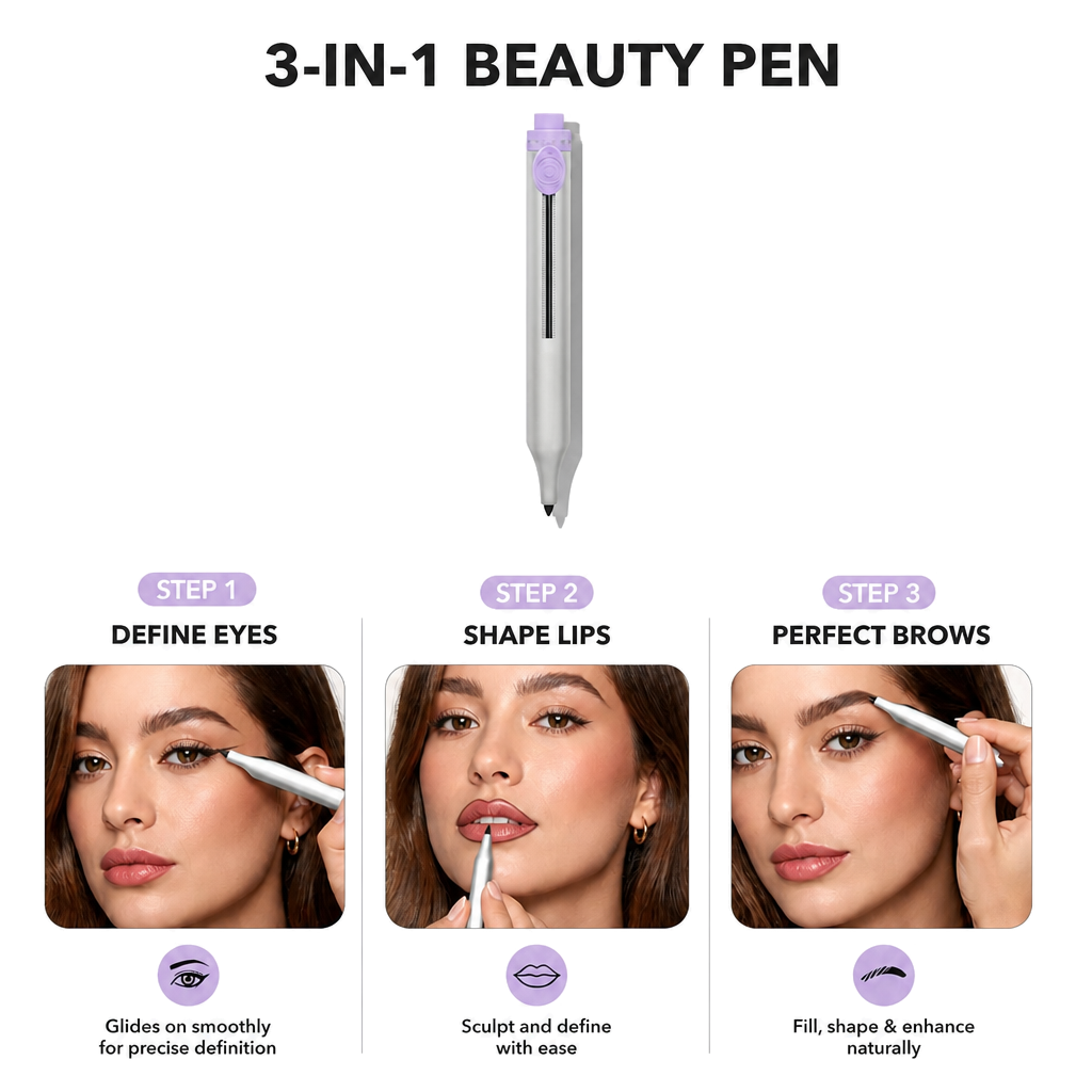 4-in-1 Multicolor Makeup Pen