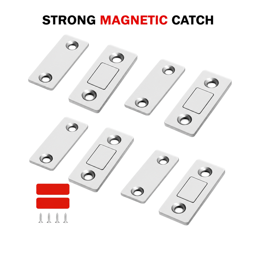 Ultra Thin Cabinet Magnetic Catch(Pack Of 4)