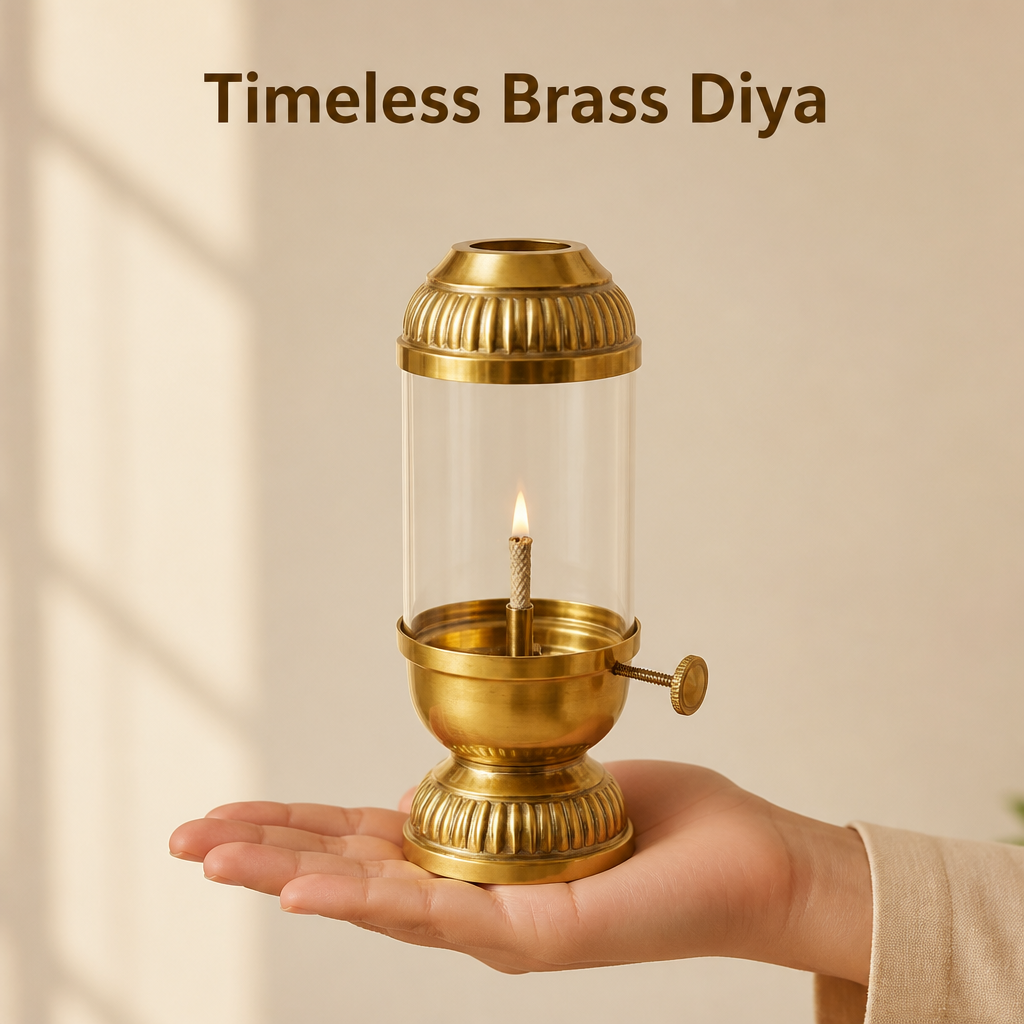 Adjustable Akhand Diya for Pooja
