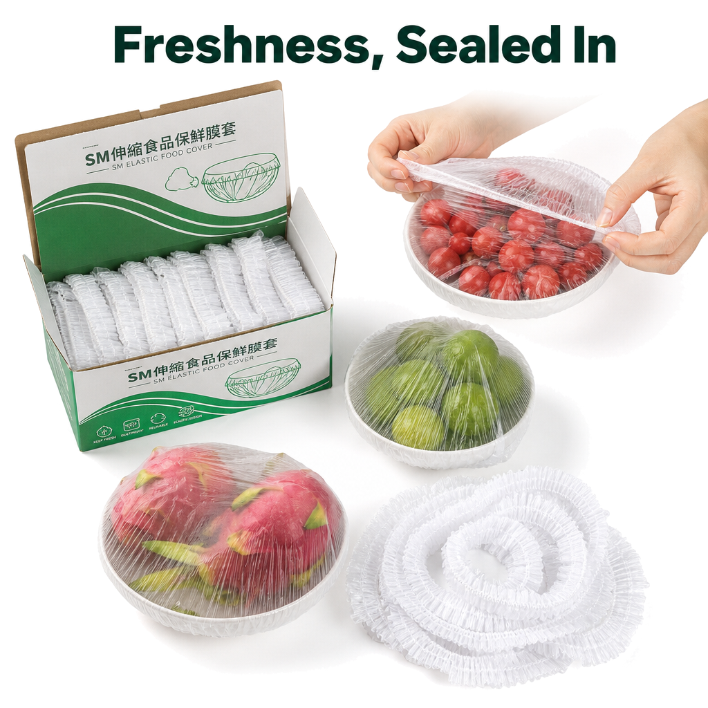 Elastic Food Covers (Pack Of 100 Pcs)
