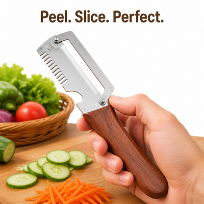 Wooden Handle Vegetable Peeler Knife