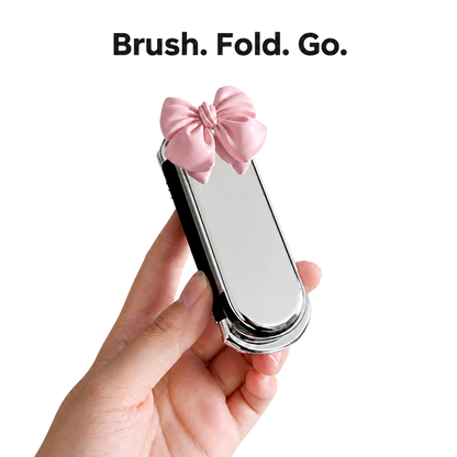 Mini Hair Brush With Mirror