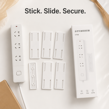 Self-Adhesive Power Strip Holder