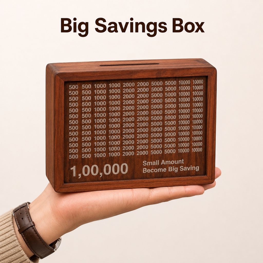 Savings Goal Money Box (₹1 Lakh)