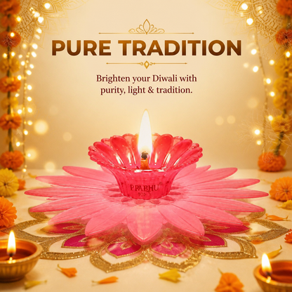 3D Reflection Oil Diya (Set Of 12 Pcs)