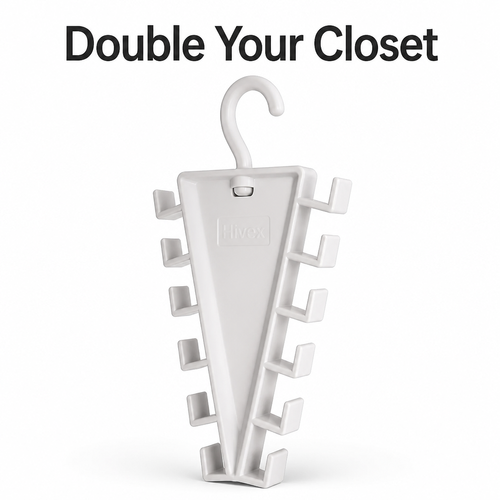 V-Shaped Closet Space Saver
