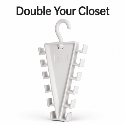 V-Shaped Closet Space Saver
