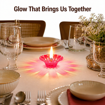 3D Reflection Oil Diya (Set Of 12 Pcs)
